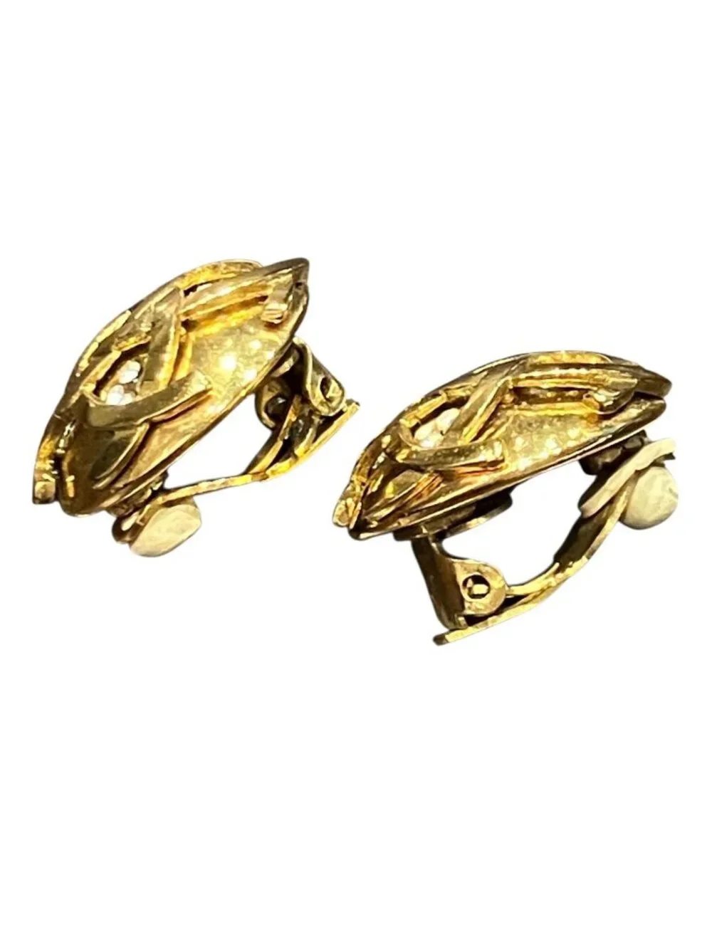 Chanel Earrings Gross Silver